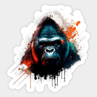 Gorilla Fury Splash Sticker